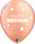 Birthday Big & Little Dots Latex Balloon (Helium/Air Filled) - 11 Inches