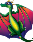 Mythical Dragon (Helium) - 45 Inches