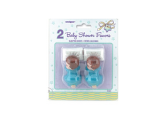 Baby Shower Blue Sleeping Babies Favors 2.5 In- 2pc