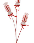 Premium 73 Cm Branch With Candies Red & White- 1 Pc