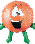 Funny Orange Balloon (Helium) - 28 Inches