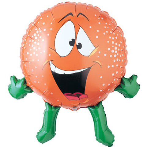 Funny Orange Balloon (Helium) - 28 Inches