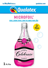 Celebrate Pink Bubbly Wine (Helium) - 39 Inches