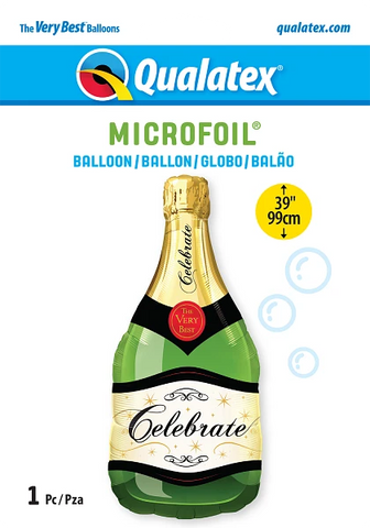 Celebrate Bubbly Wine Bottle (Helium) - 39 Inches