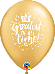 Greatest of All Time Latex Balloon (Helium/Air Filled) - 11 Inches