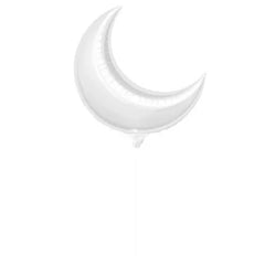 Silver Crescent (Moon) (Air-Filled) - 10 Inches