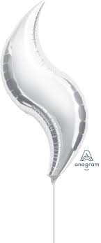 Silver Curve (Air-Filled) - 19 Inches