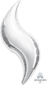 Silver Curve (Air-Filled) - 36 Inches