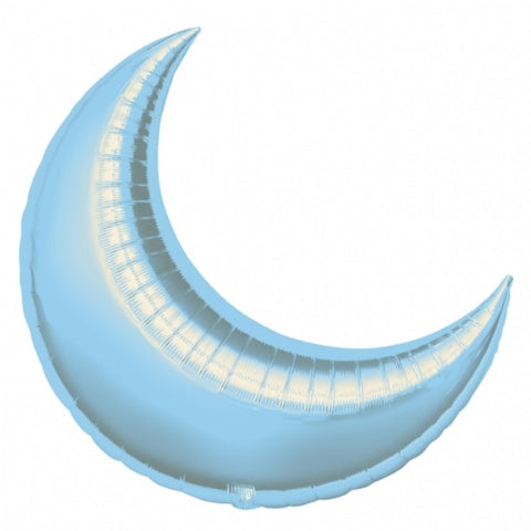 Patel Blue Crescent (Moon) (Air-Filled) - 17 Inches