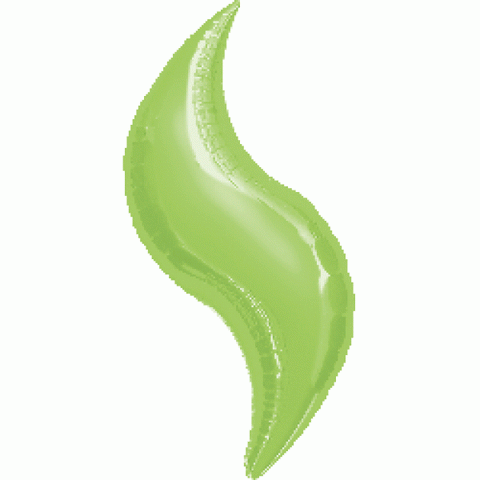 Lime Green Curve (Air-Filled) - 19 Inches