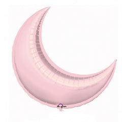 Pastel Pink Crescent (Moon) (Air-Filled) - 17 Inches