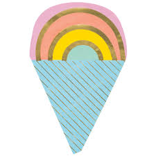 Paper Napkins Ice Cream Party - 16pc