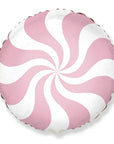 Round Swirly Pink (Helium) - 18 Inches