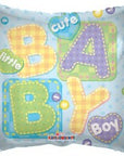 Square Baby boy Big Letters (Helium) - 18 Inches