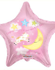 Star congratulations On Your New Baby Girl Foil Balloon (Helium) - 18 Inches