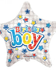 Star Happy Birthday Boy (Helium) - 18 Inches