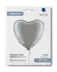 Heart Silver (Helium) - 18 Inches