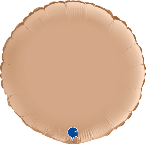 Round Satin Nude (Helium) - 18 Inches