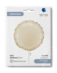 Round Satin Cream (Helium) - 18 Inches