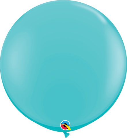 Caribbean Blue Balloon (Helium/Air Filled) - 30 Inches