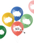 Writable Retro 6pc Latex Balloon (Helium/Air Filled) - 13 Inches