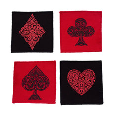 Casino Cloth Premium Fabric Coasters-4Pc