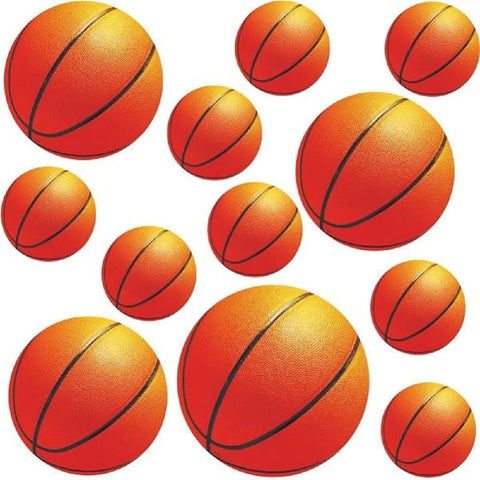 Basketball Paper Cut Outs Decoration- 12pc