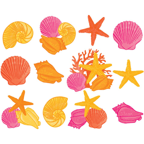 Under The Sea Pink Coral Cutouts Decoration Kit-12pc