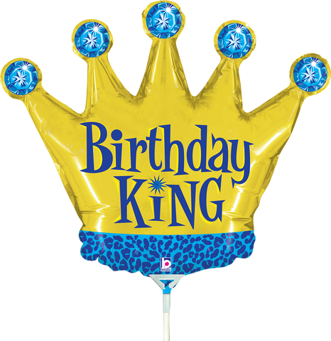 Birthday King (Air-Filled) - 14 Inches