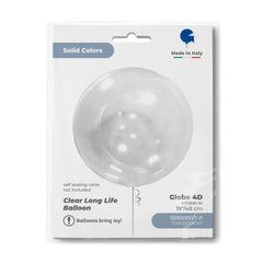 Globe Transparent 4D (Helium) - 19Inches