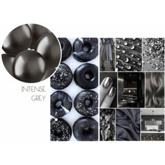 Intense 50pc Grey Latex Balloon (Helium/Air Filled) - 13 Inches