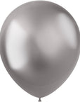 Intense 50pc Silver Latex Balloon (Helium/Air Filled) - 13 Inches