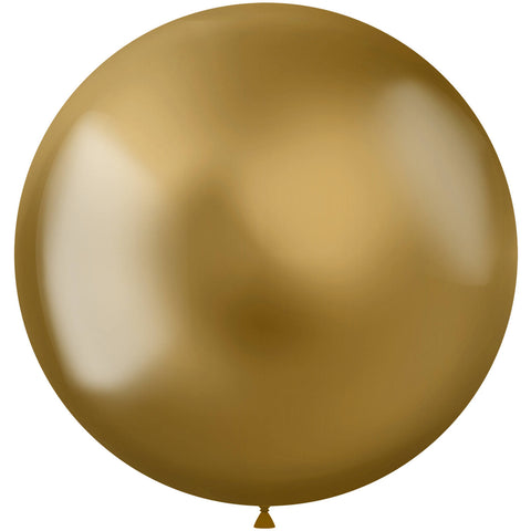 Intense Gold Latex Balloon (Helium/Air Filled) - 19 Inches