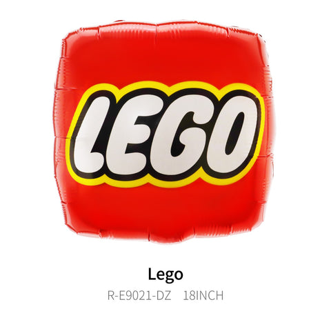 Square Lego Balloon (Helium) - 18 Inches