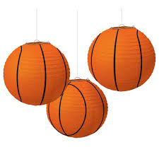 Basketball Paper Lanterns Decoration- 3pc