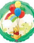 Round Winnie The Pooh (Helium) - 18 Inches