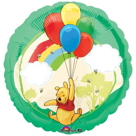 Round Winnie The Pooh (Helium) - 18 Inches