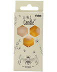 Candle  Bees Wax Number 3 - 1 Pc- (4.5cm)