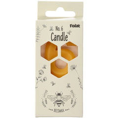 Candle  Bees Wax Number 6 - 1 Pc- (4.5cm)