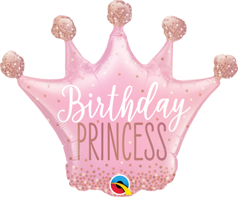 Birthday Princess Crown (Air-Filled) - 14 Inches