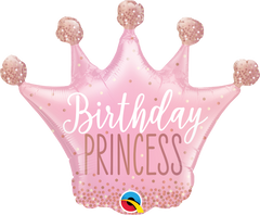 Birthday Princess Crown (Air-Filled) - 14 Inches