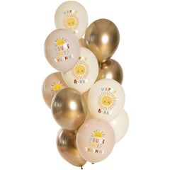 Birthday Sunshine 12pc Latex Balloon (Helium/Air Filled) - 13 Inches