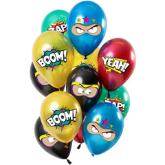 Birthday Hero 12pc Latex Balloon (Helium/Air Filled) - 13 Inches