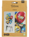 Birthday Hero 12pc Latex Balloon (Helium/Air Filled) - 13 Inches