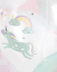 Unicorn & Rainbows 12pc Latex Balloon (Helium/Air Filled) - 13 Inches