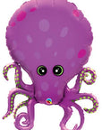 Purple Octopus (Helium) - 35 Inches