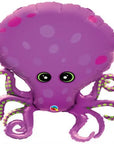 Purple Octopus (Helium) - 35 Inches