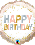 Round Birthday Metallic Dots (Air-filled) - 4 Inches