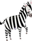 Jungle Zebra (Helium) - 43 Inches