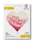 Mother's Day Pretty Pink Heart (Helium) - 23 Inches